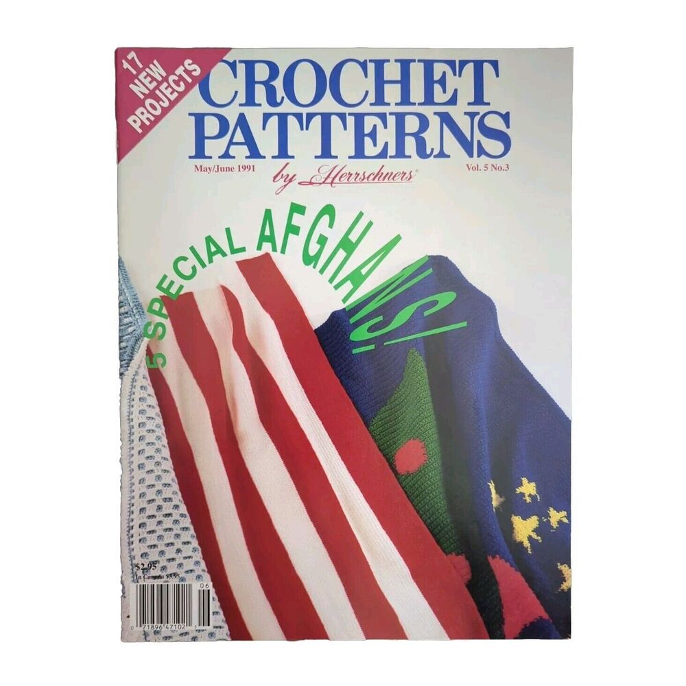 Crochet Patterns by Herrschners July/August 1990 vol 4 #4